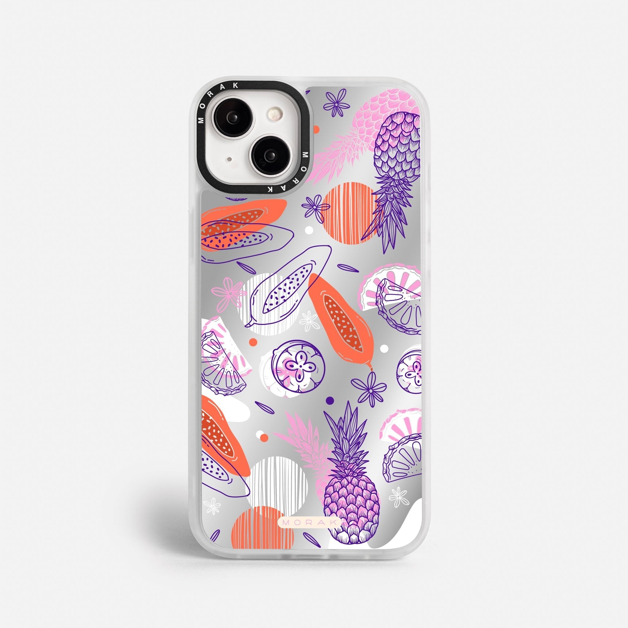 Case Funda Tropical Mix - Espejo Premium Para iPhone 17-12 Samsung S26-S22