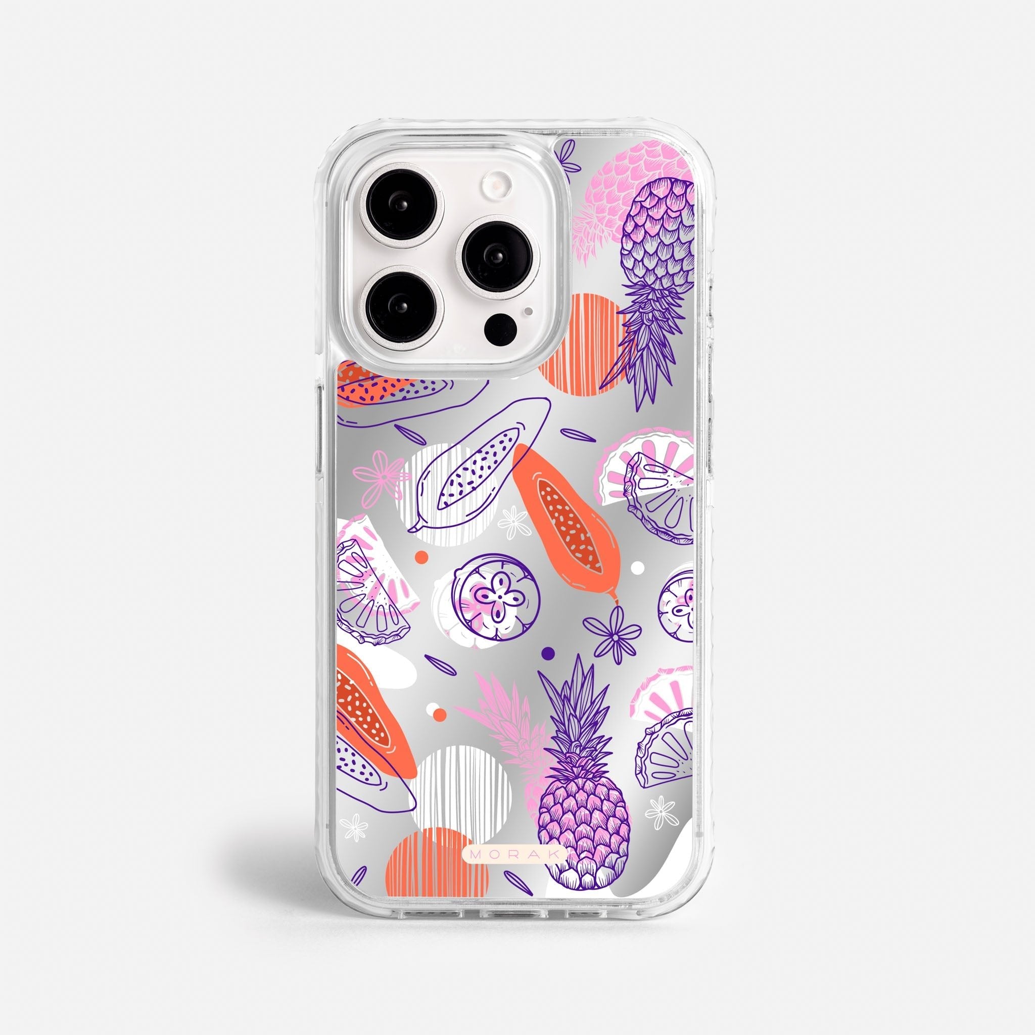 Case Funda Tropical Mix - Espejo Premium Para iPhone 17-12 Samsung S26-S22