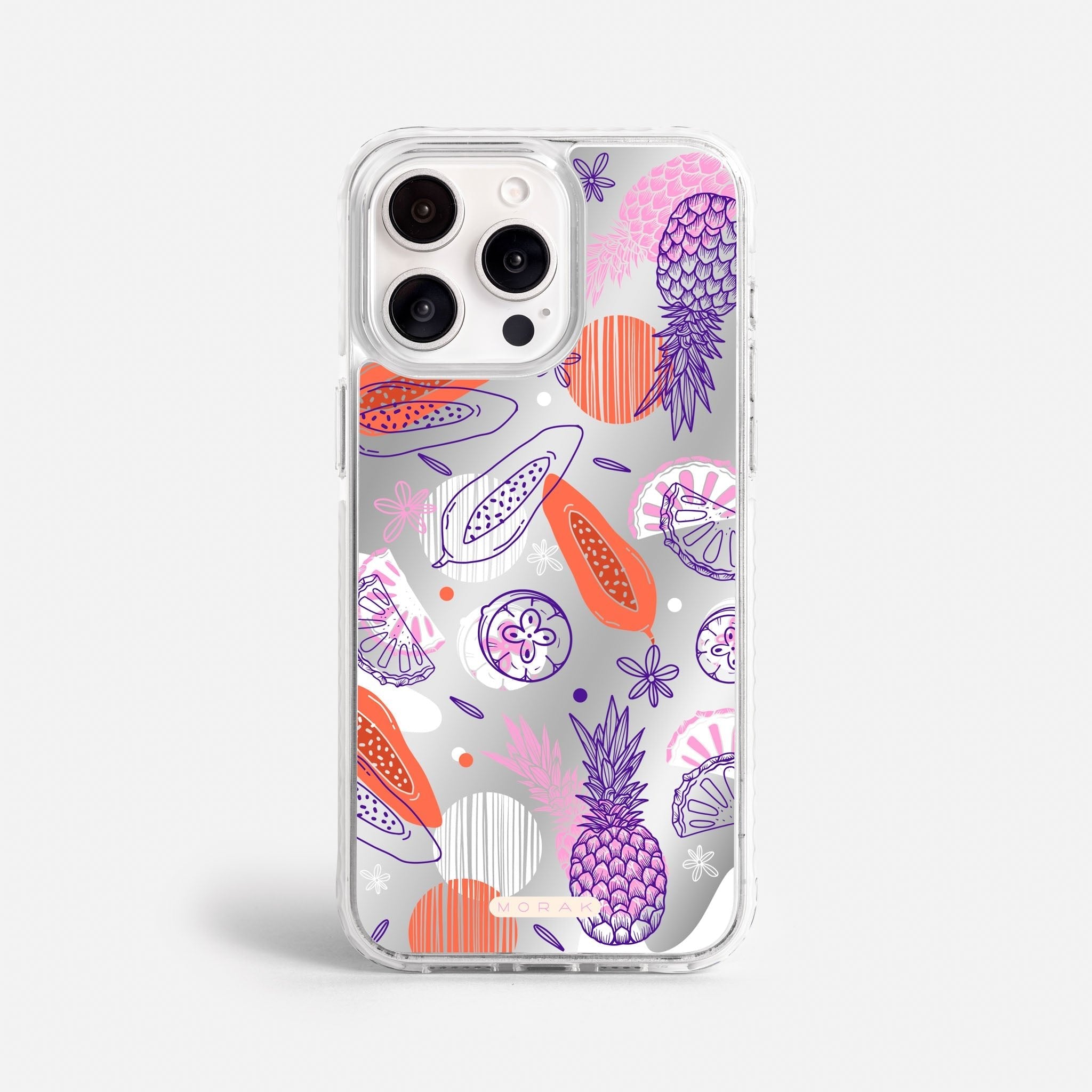 Case Funda Tropical Mix - Espejo Premium Para iPhone 17-12 Samsung S26-S22