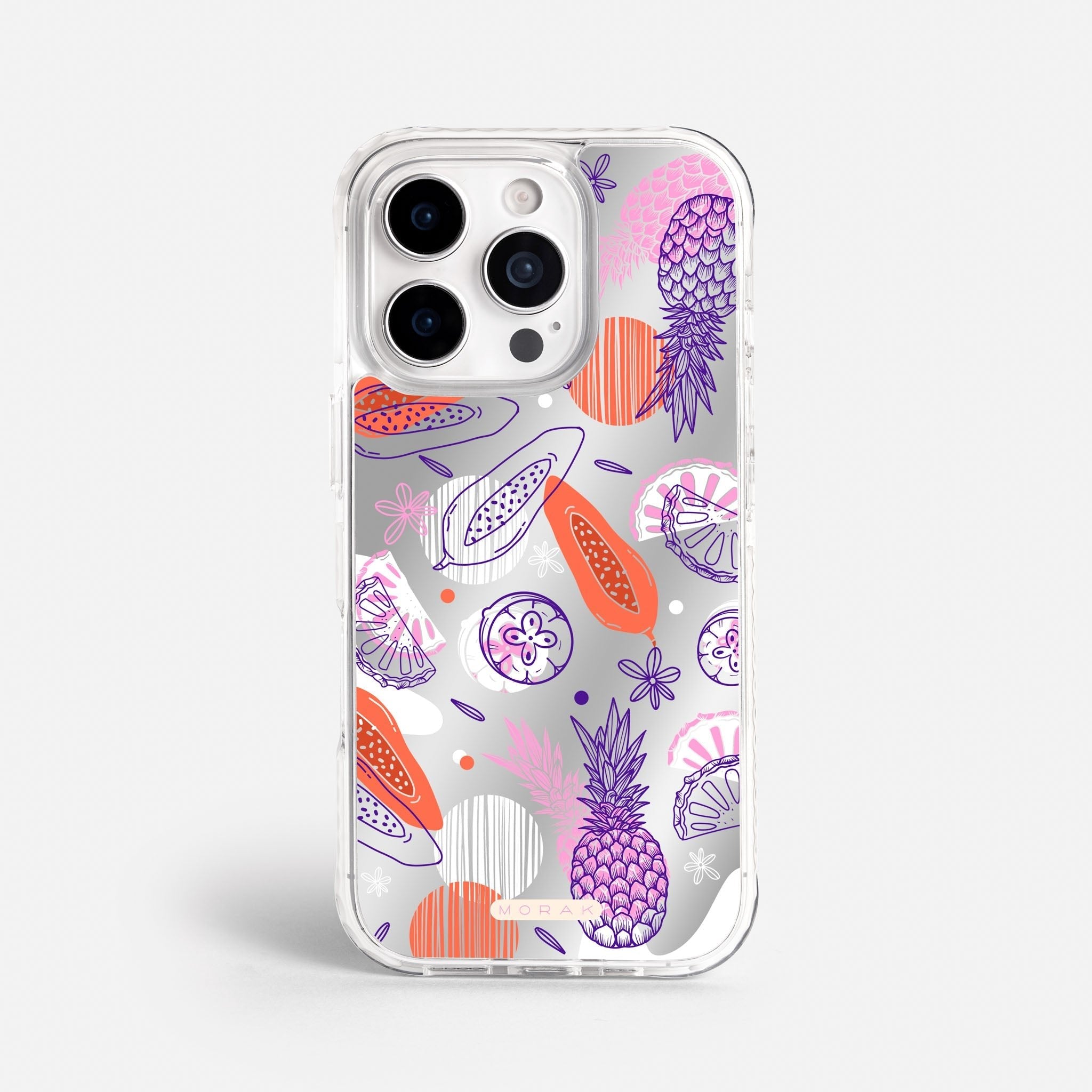 Case Funda Tropical Mix - Espejo Premium Para iPhone 17-12 Samsung S26-S22