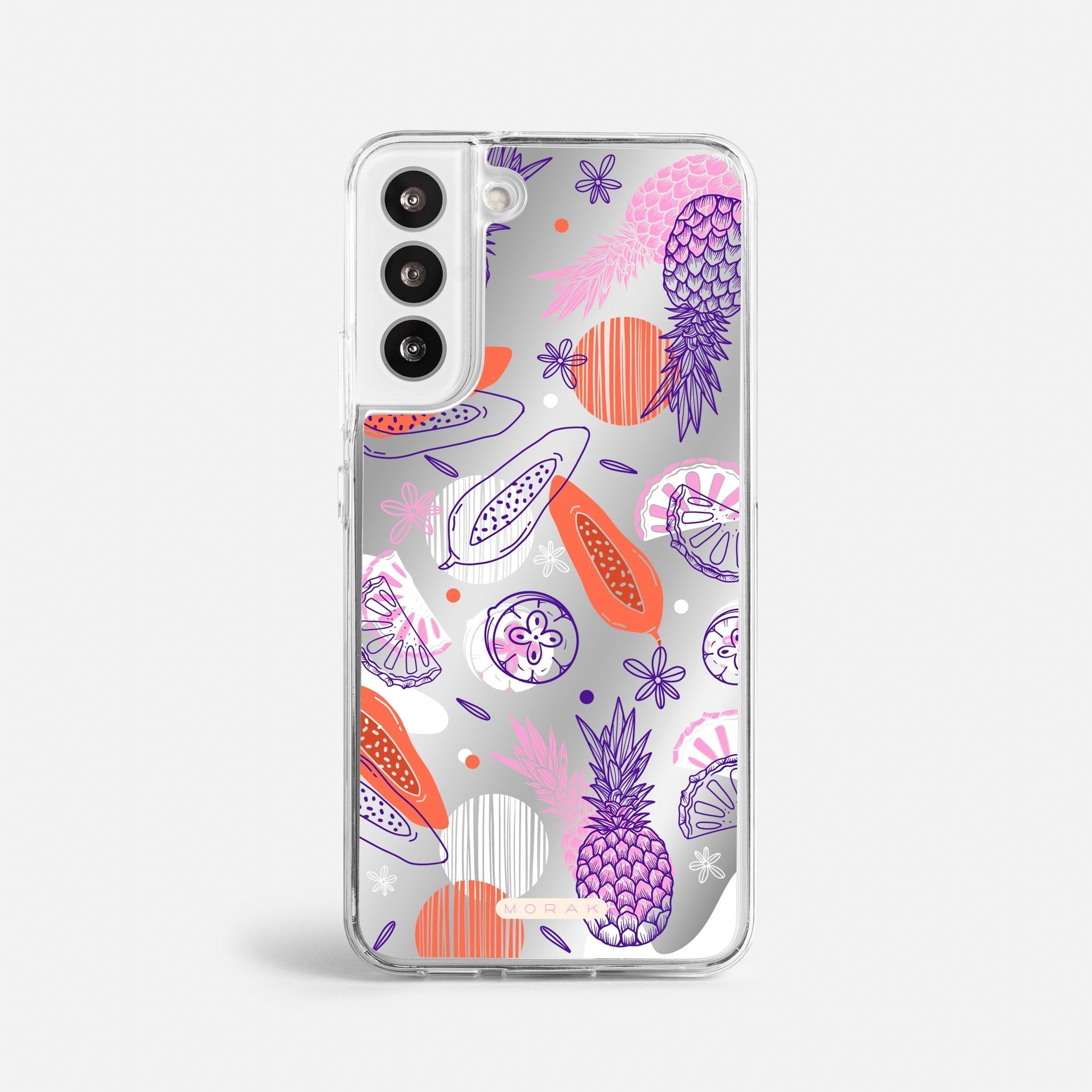 Case Funda Tropical Mix - Espejo Premium Para iPhone 17-12 Samsung S26-S22