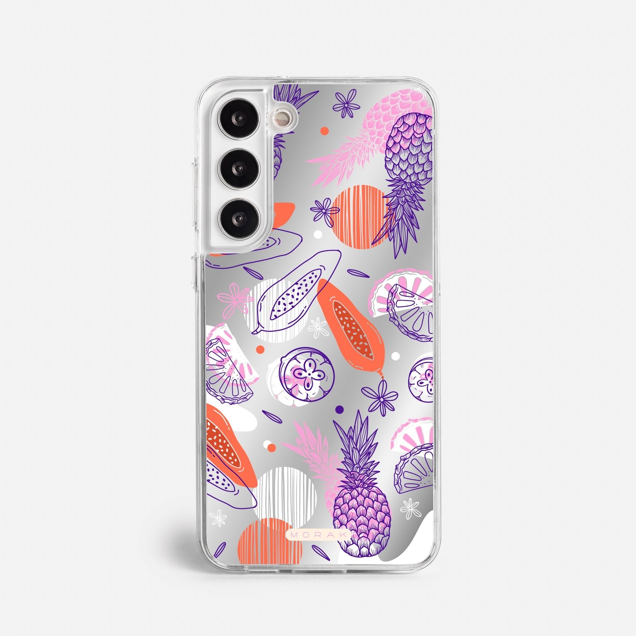 Case Funda Tropical Mix - Espejo Premium Para iPhone 17-12 Samsung S26-S22