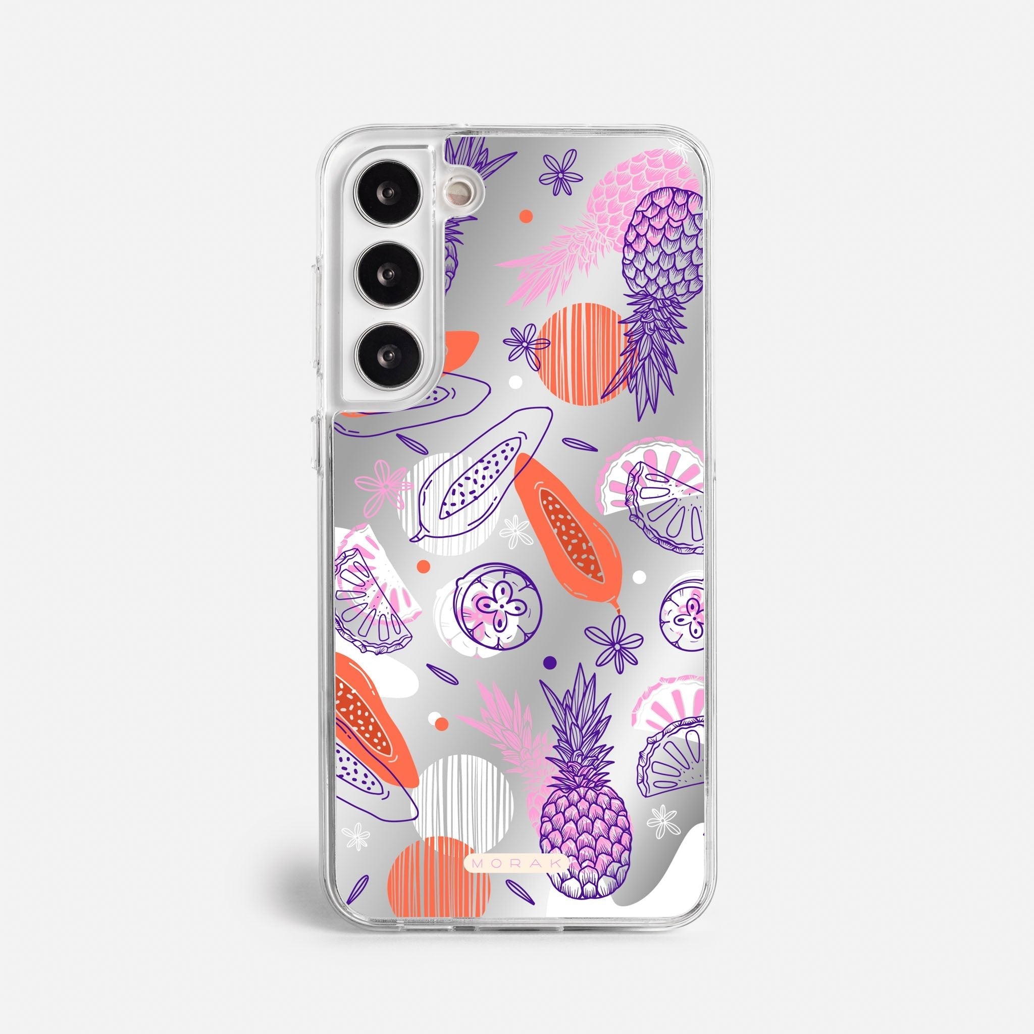 Case Funda Tropical Mix - Espejo Premium Para iPhone 17-12 Samsung S26-S22