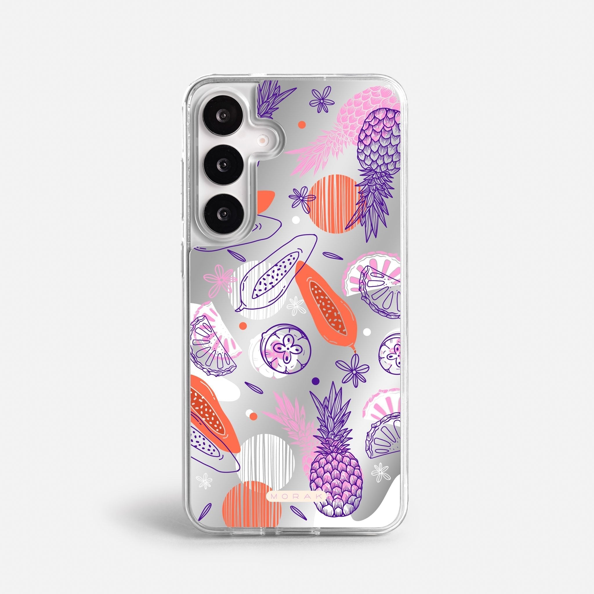 Case Funda Tropical Mix - Espejo Premium Para iPhone 17-12 Samsung S26-S22