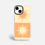 Case Funda Twin Suns - Blanco Premium Para iPhone 17-12 Samsung S26-S22