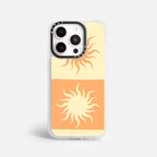 Case Funda Twin Suns - Blanco Premium Para iPhone 17-12 Samsung S26-S22