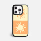 Case Funda Twin Suns - Blanco Premium Para iPhone 17-12 Samsung S26-S22