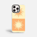 Case Funda Twin Suns - Blanco Premium Para iPhone 17-12 Samsung S26-S22