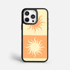 Case Funda Twin Suns - Blanco Premium Para iPhone 17-12 Samsung S26-S22