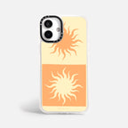 Case Funda Twin Suns - Blanco Premium Para iPhone 17-12 Samsung S26-S22