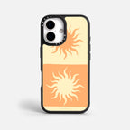 Case Funda Twin Suns - Blanco Premium Para iPhone 17-12 Samsung S26-S22