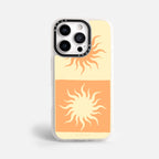 Case Funda Twin Suns - Blanco Premium Para iPhone 17-12 Samsung S26-S22