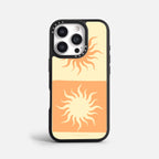 Case Funda Twin Suns - Blanco Premium Para iPhone 17-12 Samsung S26-S22