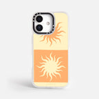 Case Funda Twin Suns - Blanco Premium Para iPhone 17-12 Samsung S26-S22