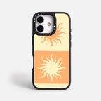 Case Funda Twin Suns - Blanco Premium Para iPhone 17-12 Samsung S26-S22