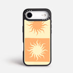 Case Funda Twin Suns - Blanco Premium Para iPhone 17-12 Samsung S26-S22