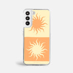 Case Funda Twin Suns - Blanco Premium Para iPhone 17-12 Samsung S26-S22