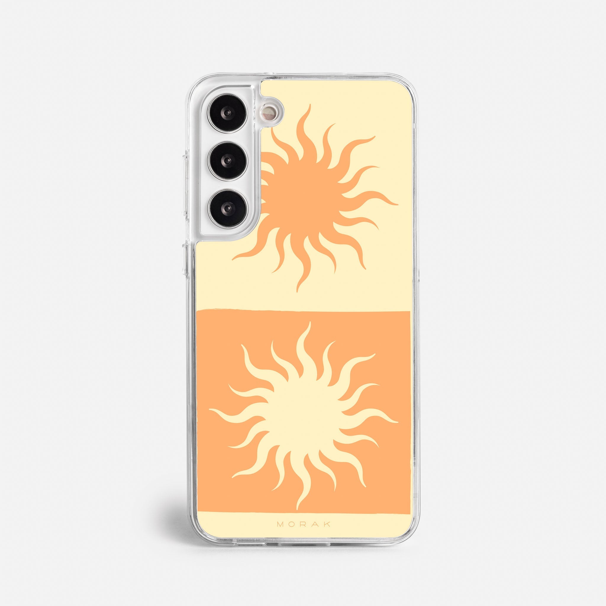 Case Funda Twin Suns - Blanco Premium Para iPhone 17-12 Samsung S26-S22