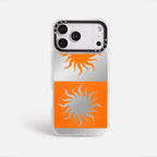 Case Funda Twin Suns - Espejo Premium Para iPhone 17-12 Samsung S26-S22