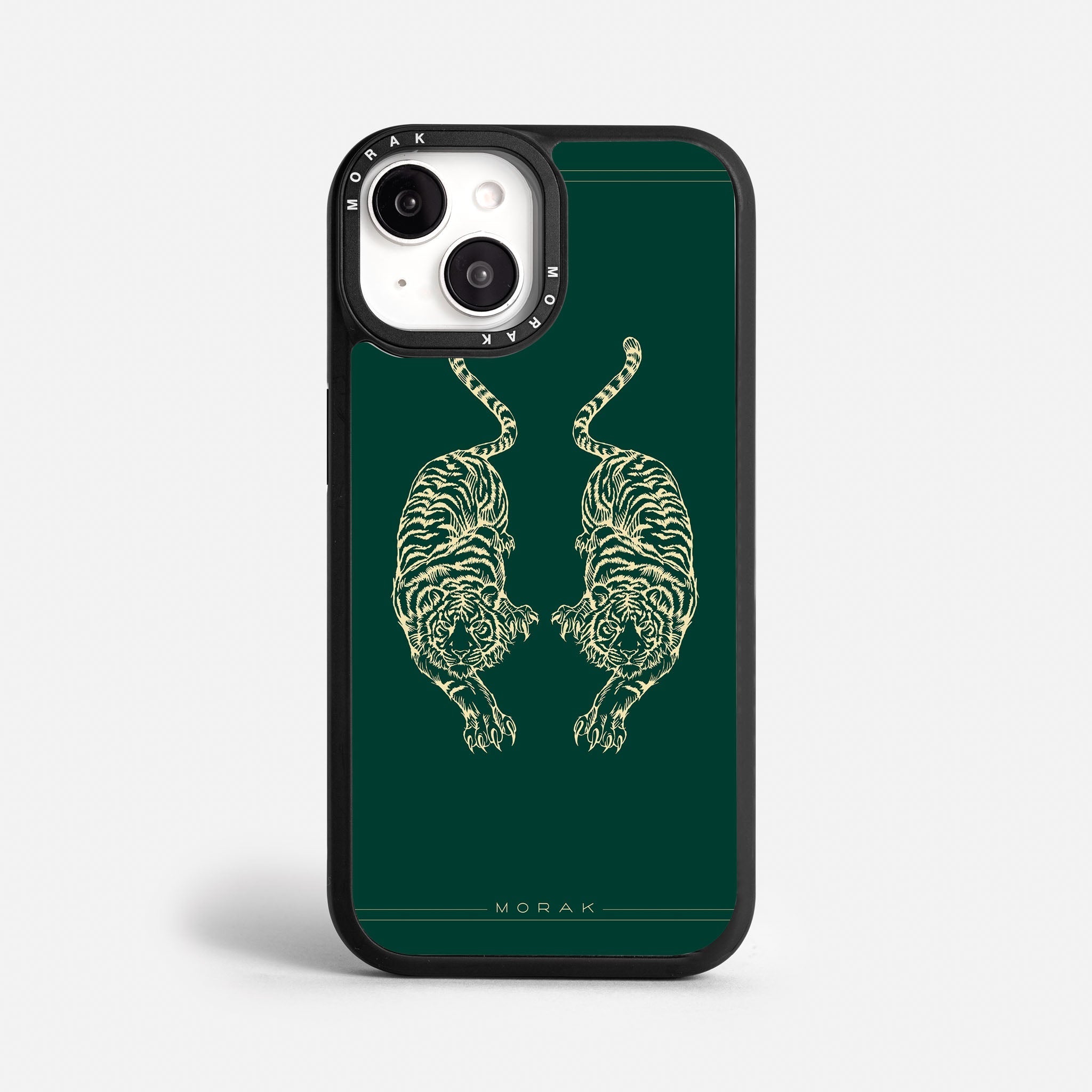Case Twin Tigers - Blanco Premium – Protección antigolpe | Diseño colombiano | Morak
