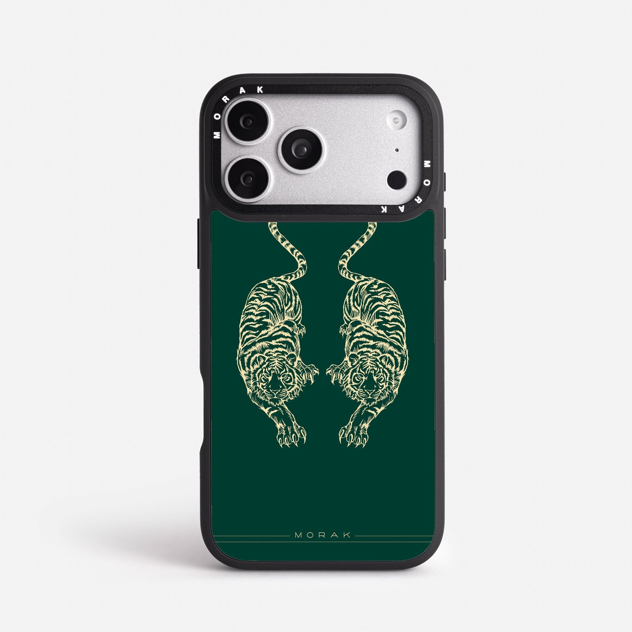 Case Twin Tigers - Blanco Premium – Protección antigolpe | Diseño colombiano | Morak