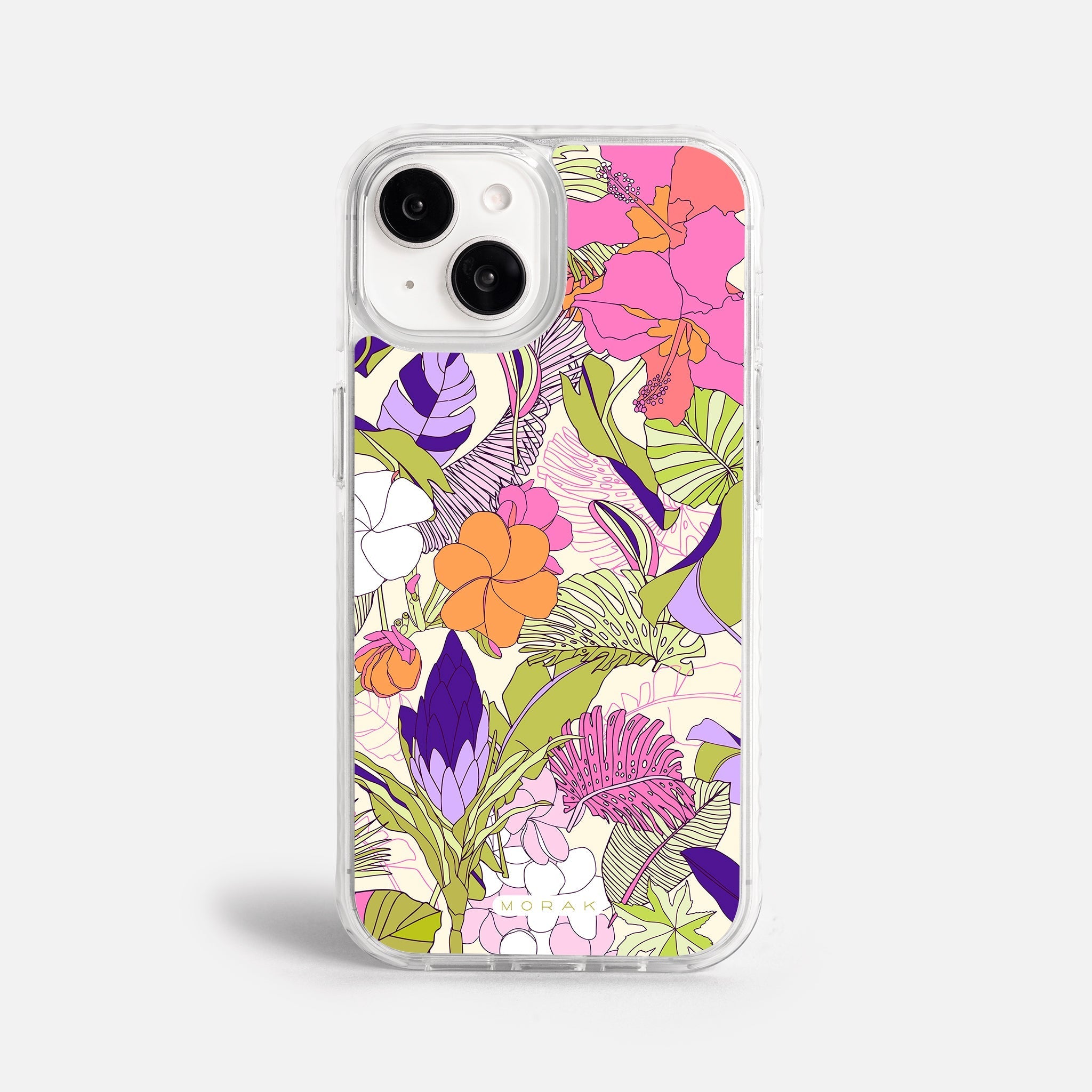 Case Funda Wild Bloom - Blanco Premium Para iPhone 17-12 Samsung S26-S22