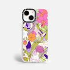 Case Funda Wild Bloom - Blanco Premium Para iPhone 17-12 Samsung S26-S22