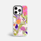 Case Funda Wild Bloom - Blanco Premium Para iPhone 17-12 Samsung S26-S22