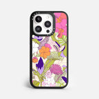 Case Funda Wild Bloom - Blanco Premium Para iPhone 17-12 Samsung S26-S22