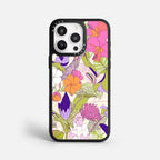 Case Funda Wild Bloom - Blanco Premium Para iPhone 17-12 Samsung S26-S22