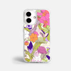 Case Funda Wild Bloom - Blanco Premium Para iPhone 17-12 Samsung S26-S22