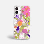 Case Funda Wild Bloom - Blanco Premium Para iPhone 17-12 Samsung S26-S22