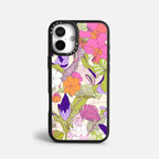 Case Funda Wild Bloom - Blanco Premium Para iPhone 17-12 Samsung S26-S22