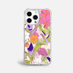 Case Funda Wild Bloom - Blanco Premium Para iPhone 17-12 Samsung S26-S22