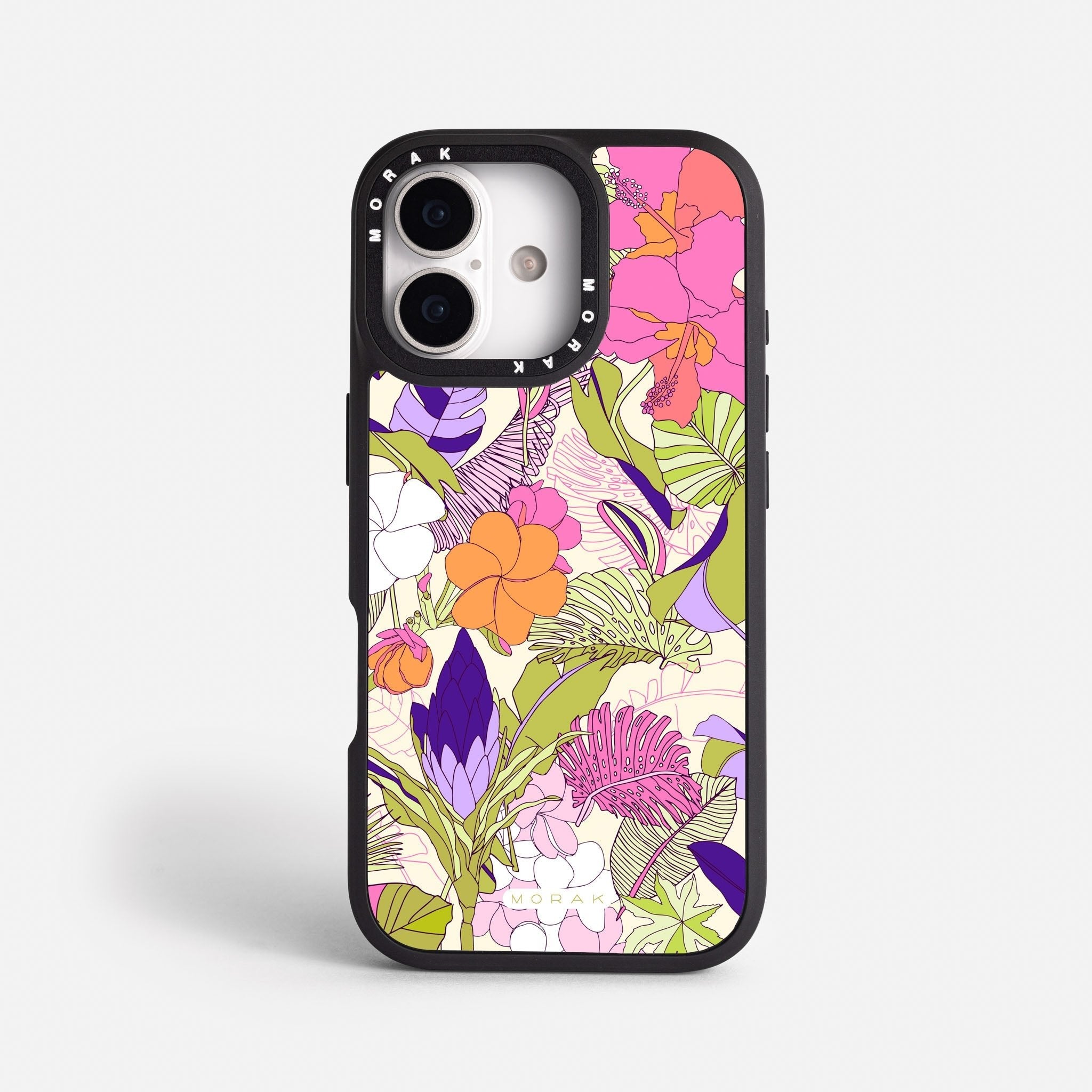 Case Funda Wild Bloom - Blanco Premium Para iPhone 17-12 Samsung S26-S22