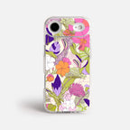 Case Funda Wild Bloom - Blanco Premium Para iPhone 17-12 Samsung S26-S22