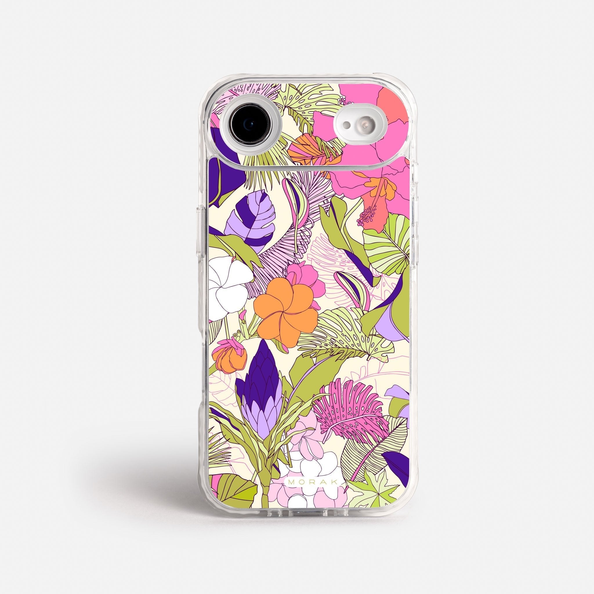 Case Funda Wild Bloom - Blanco Premium Para iPhone 17-12 Samsung S26-S22
