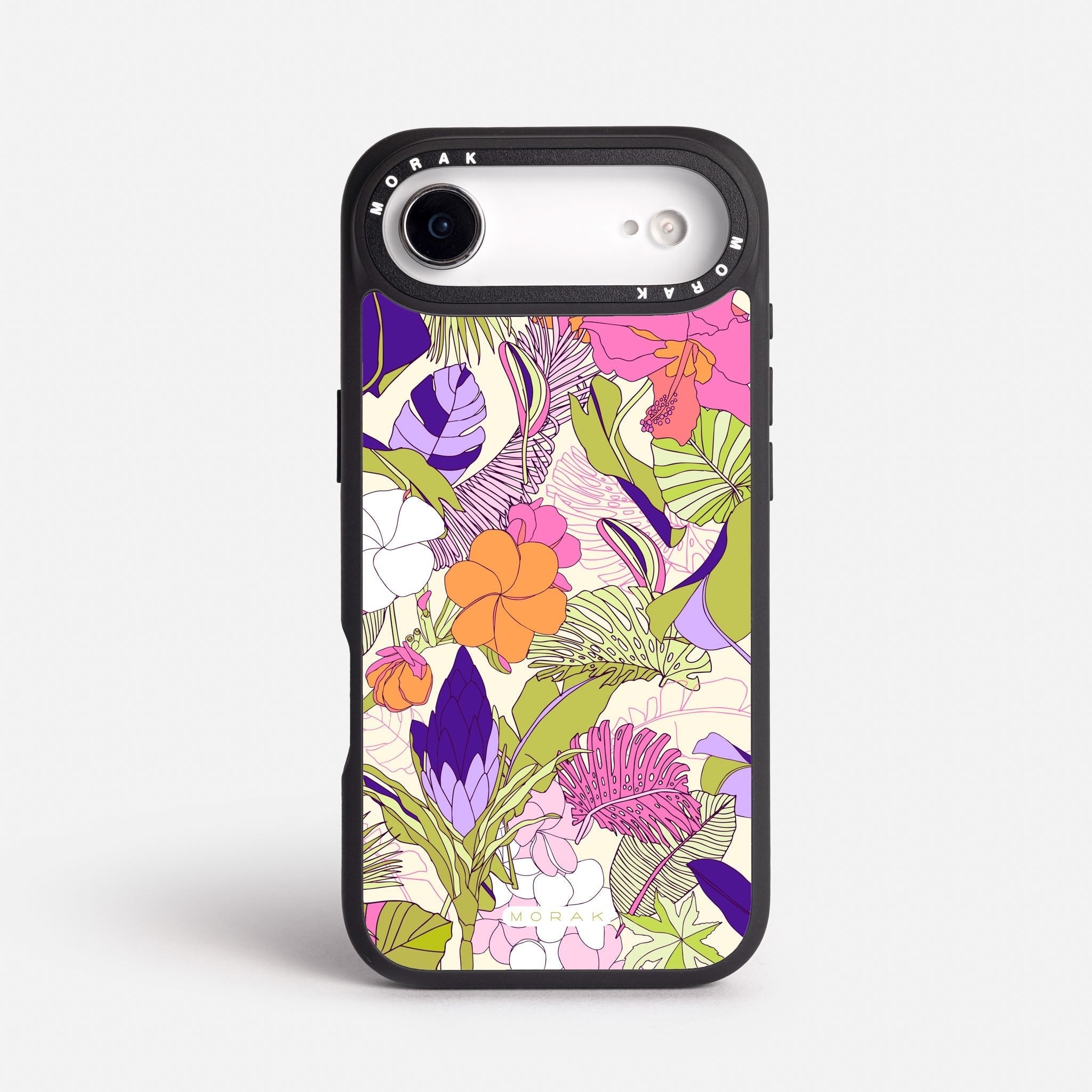 Case Funda Wild Bloom - Blanco Premium Para iPhone 17-12 Samsung S26-S22
