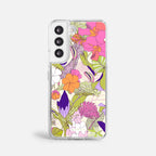 Case Funda Wild Bloom - Blanco Premium Para iPhone 17-12 Samsung S26-S22