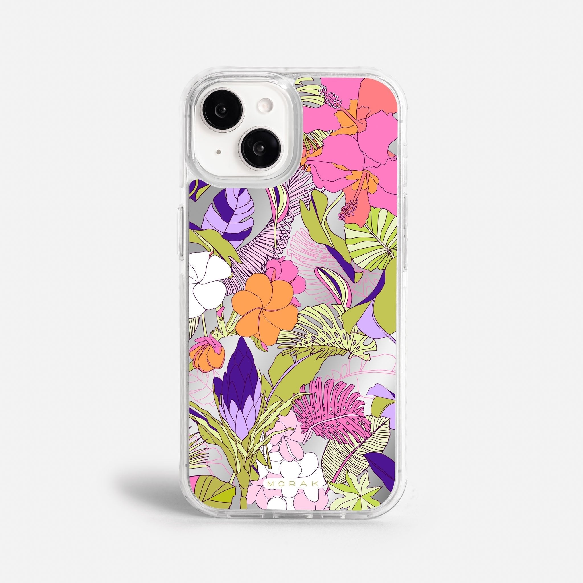 Case Funda Wild Bloom - Espejo Premium Para iPhone 17-12 Samsung S26-S22
