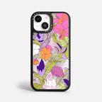 Case Funda Wild Bloom - Espejo Premium Para iPhone 17-12 Samsung S26-S22