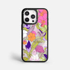Case Funda Wild Bloom - Espejo Premium Para iPhone 17-12 Samsung S26-S22