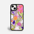 Case Funda Wild Bloom - Espejo Premium Para iPhone 17-12 Samsung S26-S22