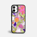 Case Funda Wild Bloom - Espejo Premium Para iPhone 17-12 Samsung S26-S22
