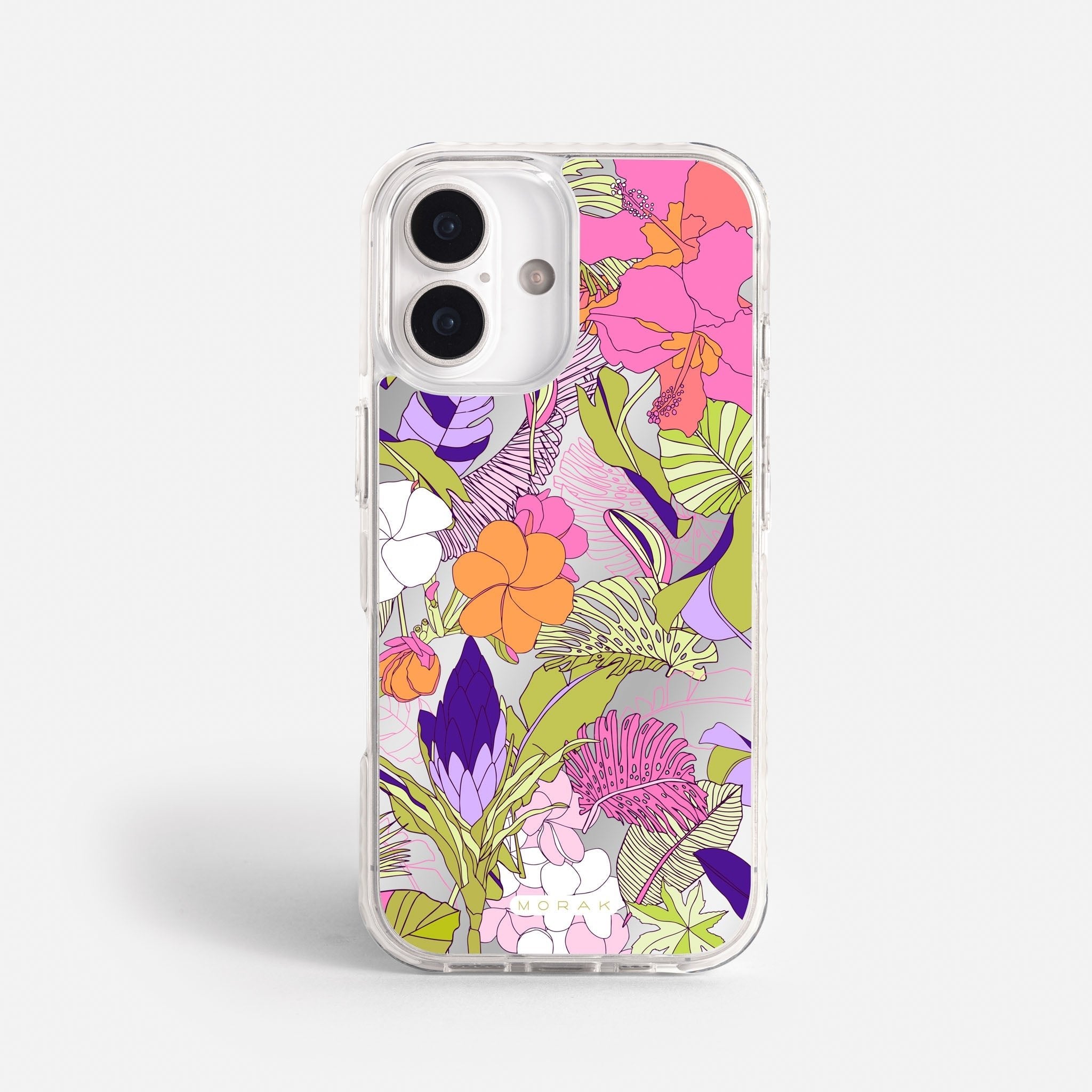 Case Funda Wild Bloom - Espejo Premium Para iPhone 17-12 Samsung S26-S22