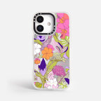 Case Funda Wild Bloom - Espejo Premium Para iPhone 17-12 Samsung S26-S22