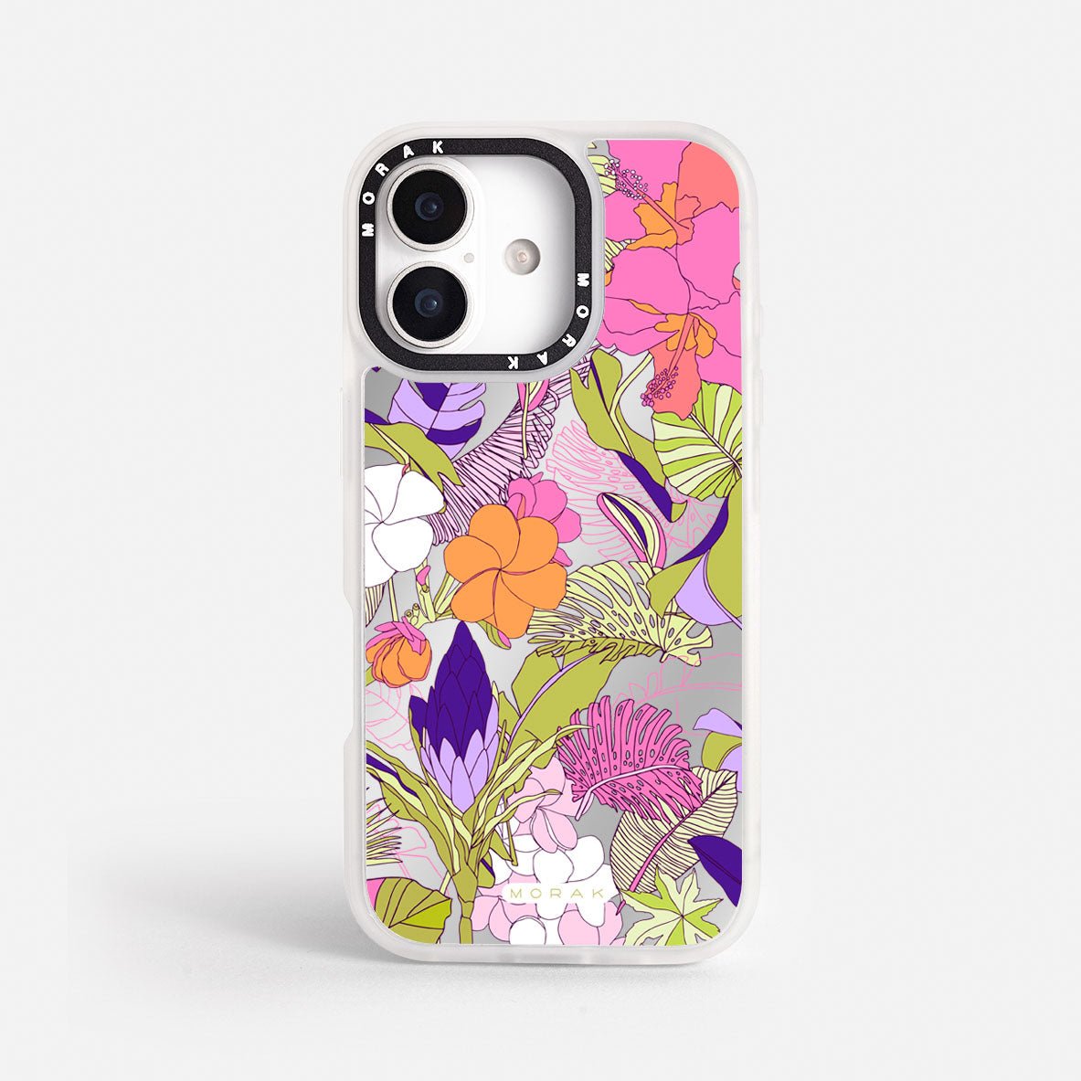 Case Funda Wild Bloom - Espejo Premium Para iPhone 17-12 Samsung S26-S22