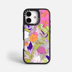 Case Funda Wild Bloom - Espejo Premium Para iPhone 17-12 Samsung S26-S22
