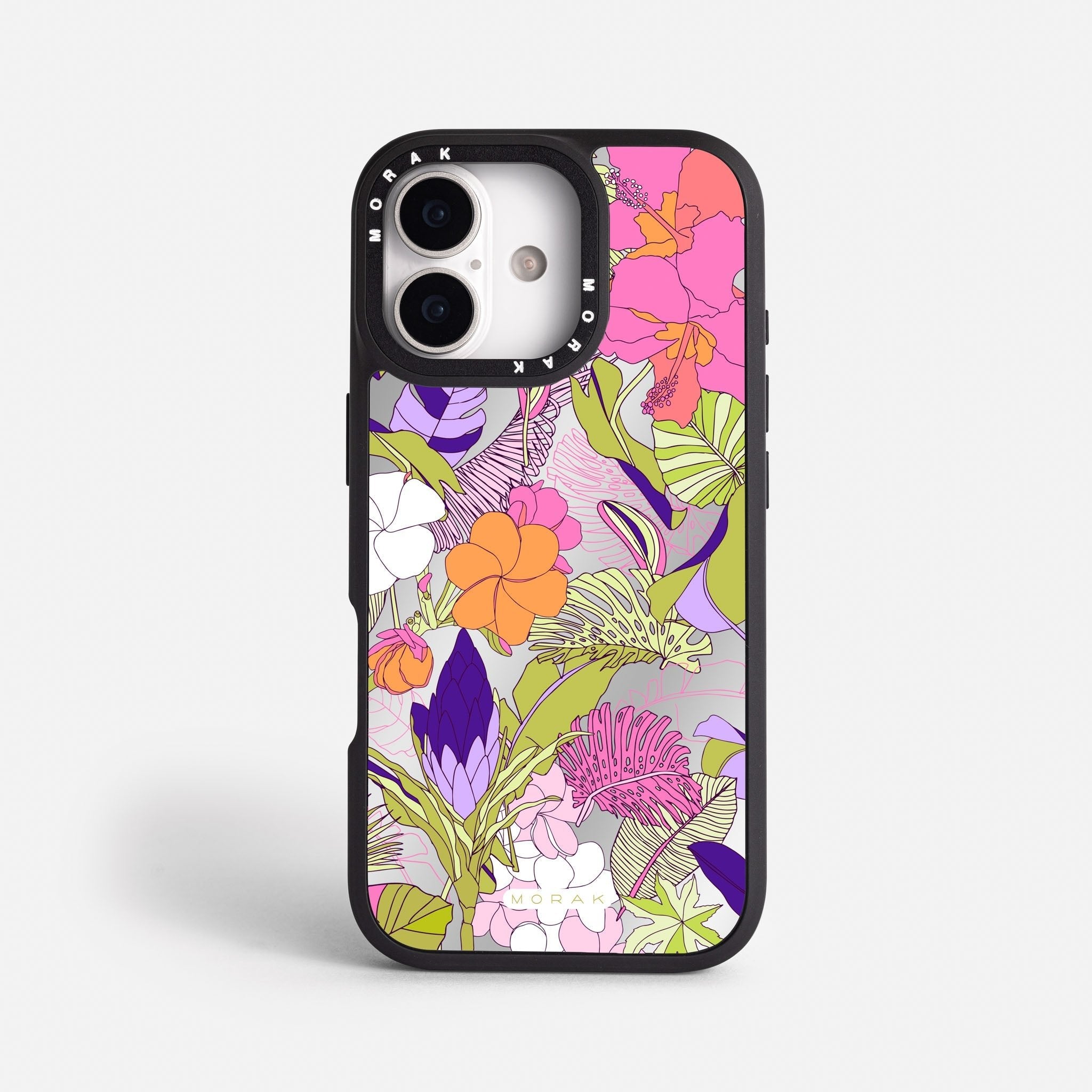 Case Funda Wild Bloom - Espejo Premium Para iPhone 17-12 Samsung S26-S22