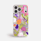 Case Funda Wild Bloom - Espejo Premium Para iPhone 17-12 Samsung S26-S22